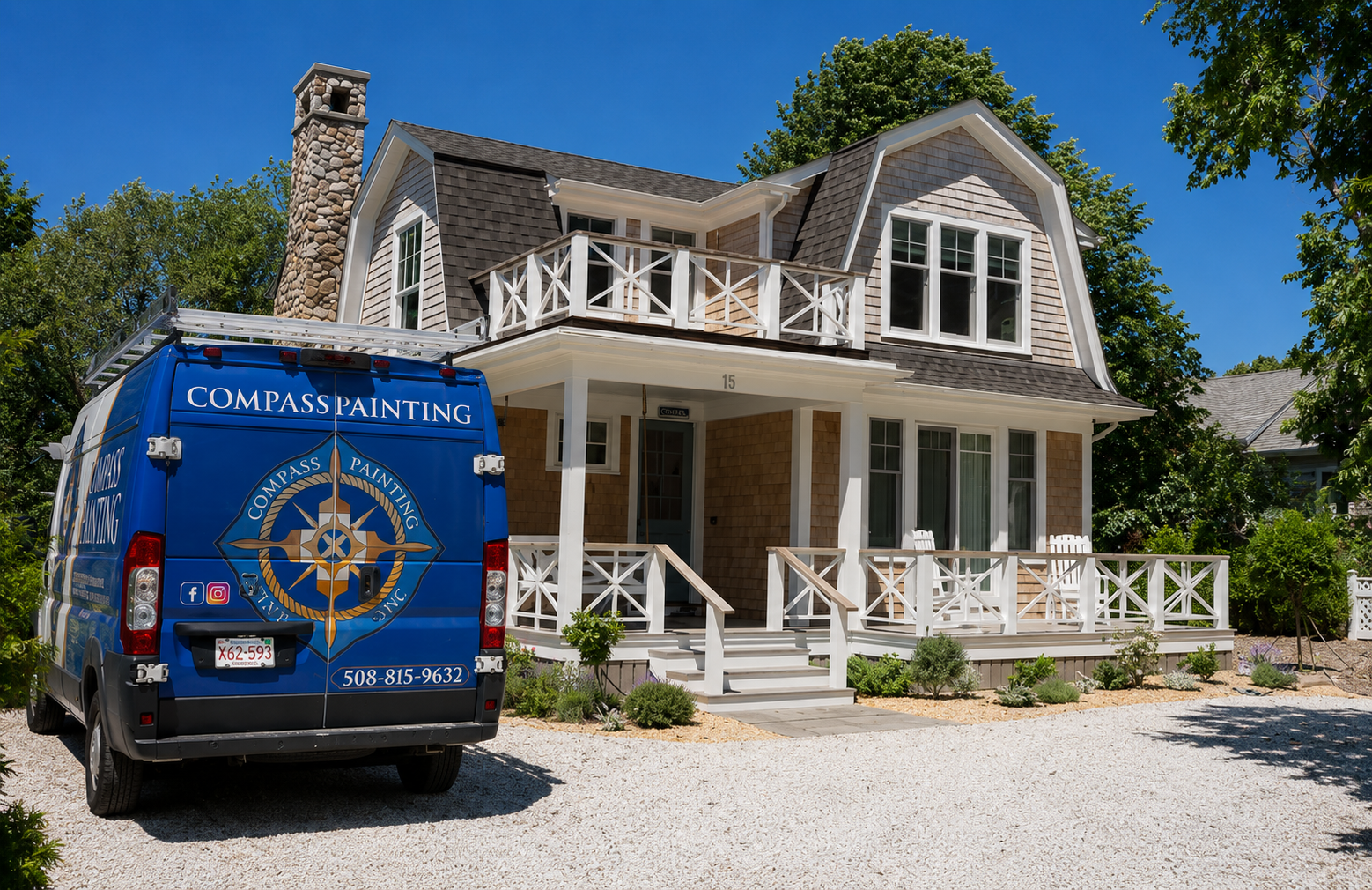 Cape Cod home painted by Compass Painting in Hyannis Massachusetts