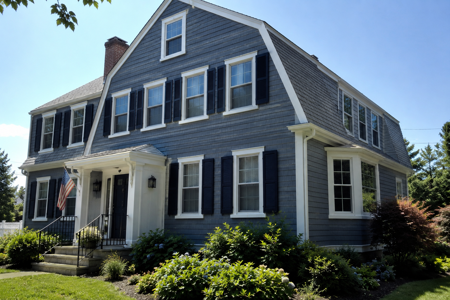 Exterior house painting in Hyannis MA by Compass Painting Inc