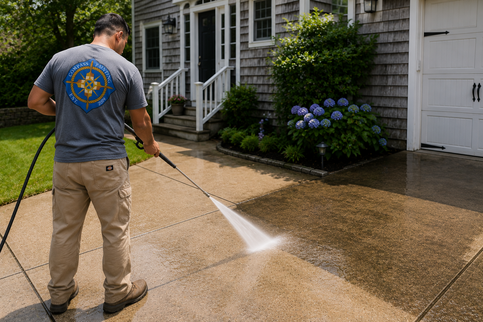 Gutter cleaning and brightening in Hyannis for Cape Cod homes