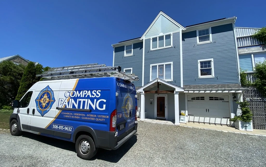 Compass Painting pressure washing service across Cape Cod from Hyannis