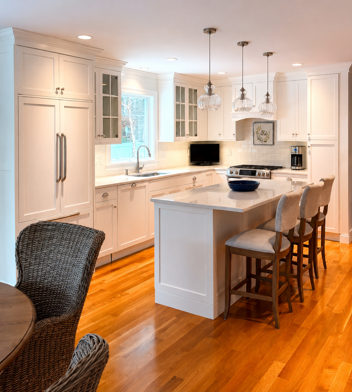 Cabinet painting and refinishing in Hyannis by Compass Painting