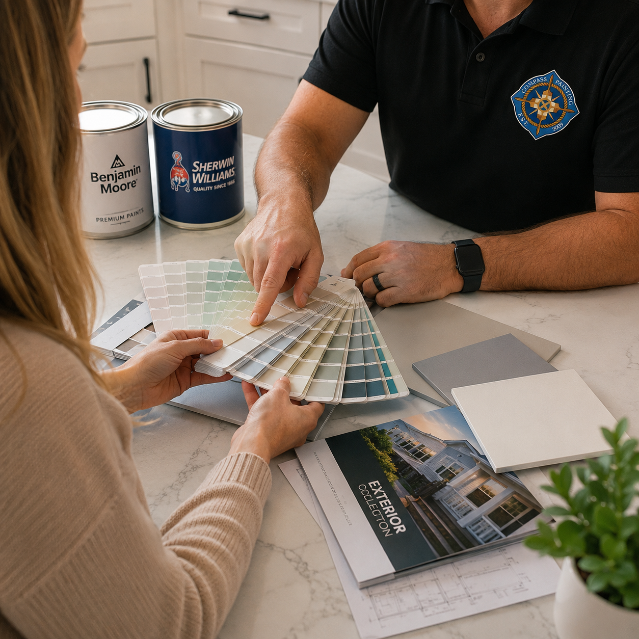 Color consultation in Hyannis by Compass Painting