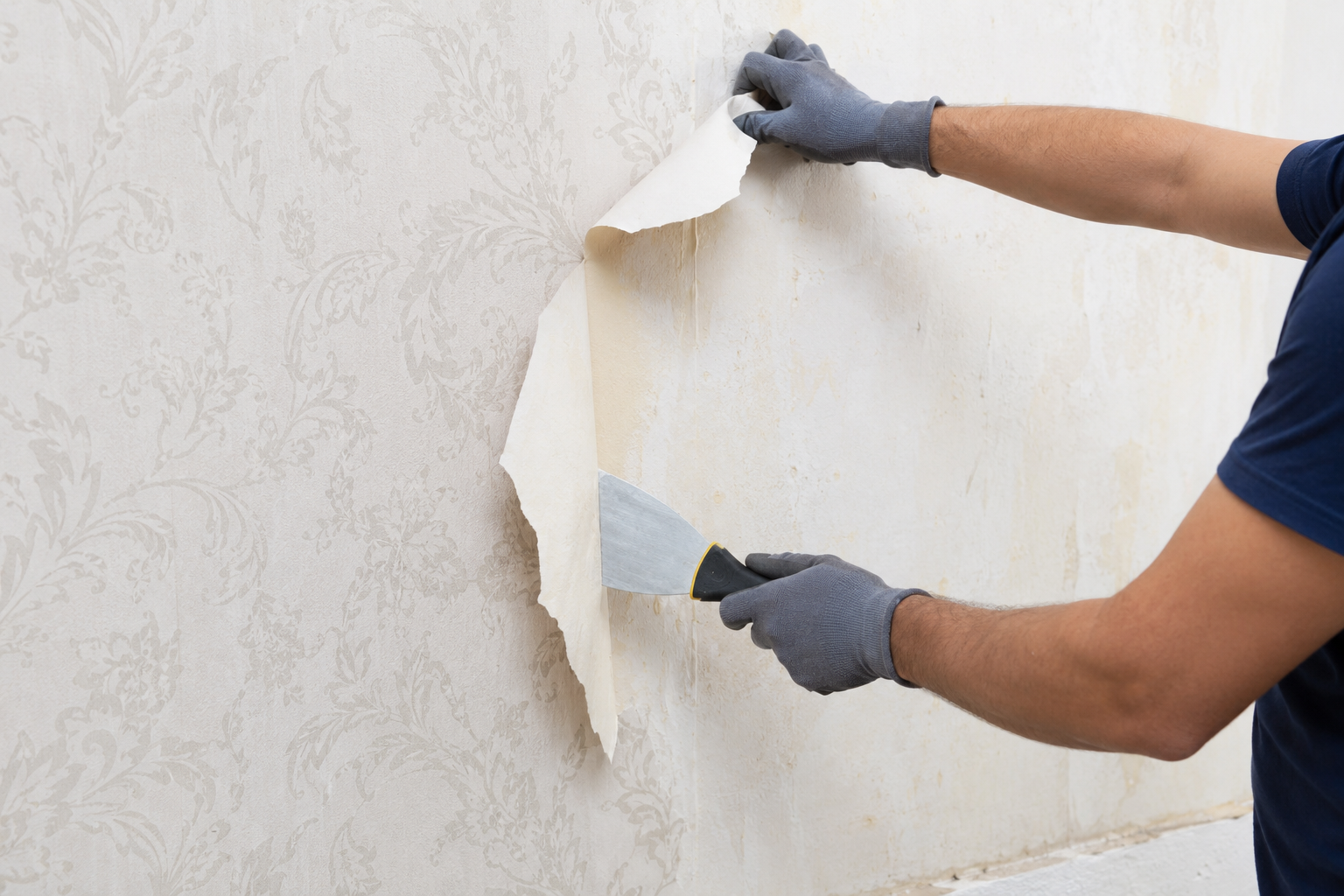 Wallpaper removal in Hyannis by Compass Painting